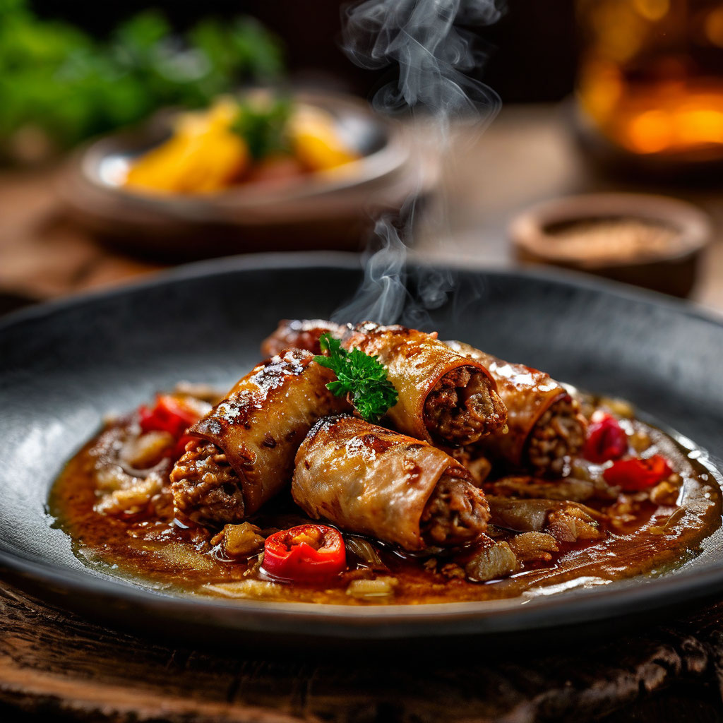Крученики мясные