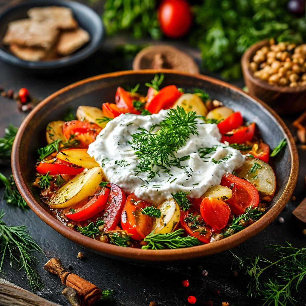 Дзадзыки с овощами